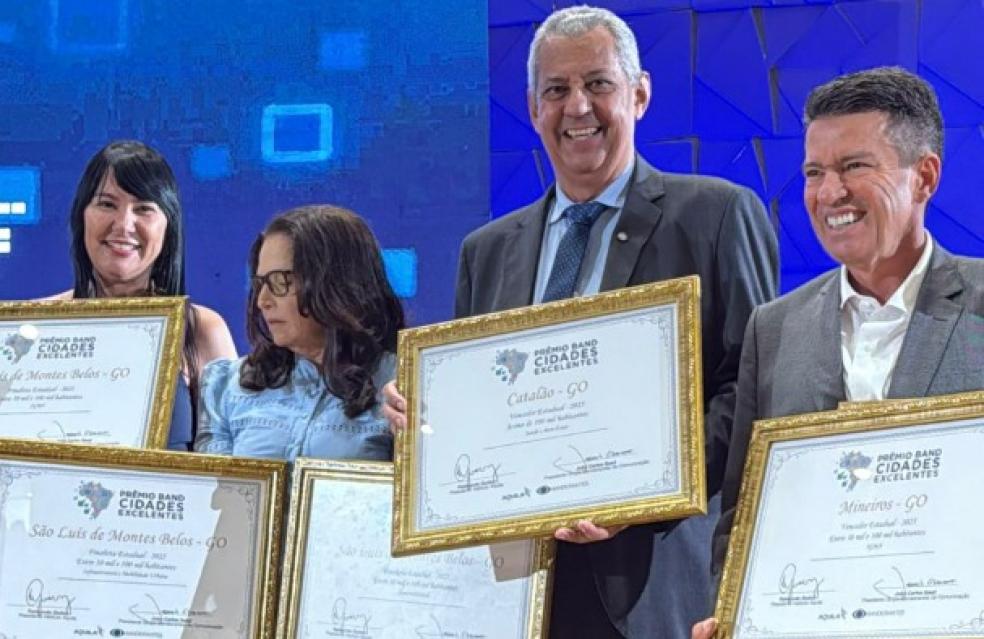 Catalão ganha Prêmio Band Cidades Excelentes na categoria Saúde e Bem-Estar