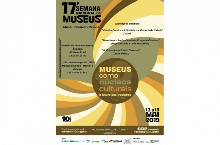 Museu Cornélio Ramos tem programação especial na Semana Nacional dos Museus