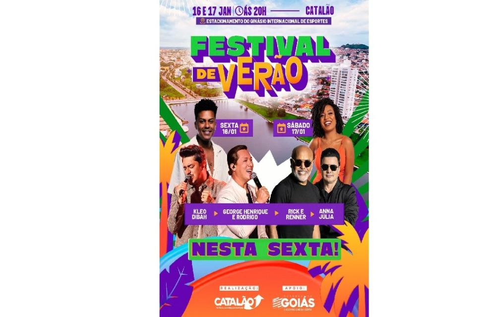 Prefeitura lança Festival de Verão inédito com grandes shows