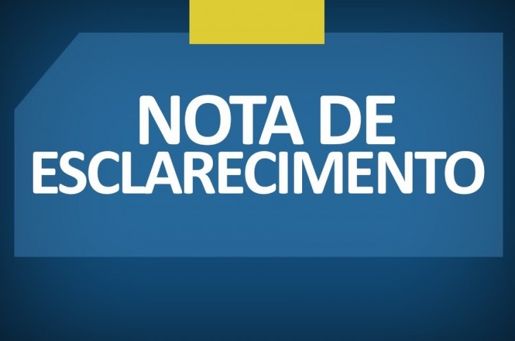 NOTA DE ESCLARECIMENTO