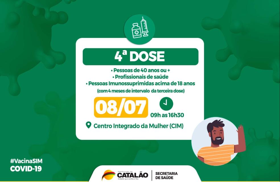 Covid-19: Saúde convoca pessoas de 40 anos ou mais, profissionais de saúde e imunossuprimidos para receberem a 4ª dose