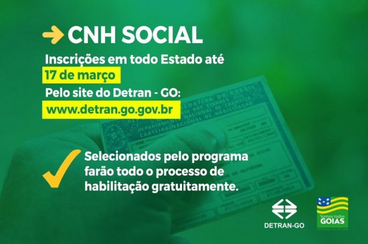 CNH Social: inscrições gratuitas e em todo estado até 17 de março