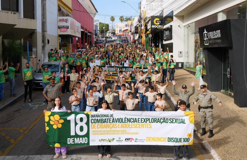 Caminhada “Faça Bonito” mobiliza Catalão no combate ao abuso e exploração sexual de crianças e adolescentes
