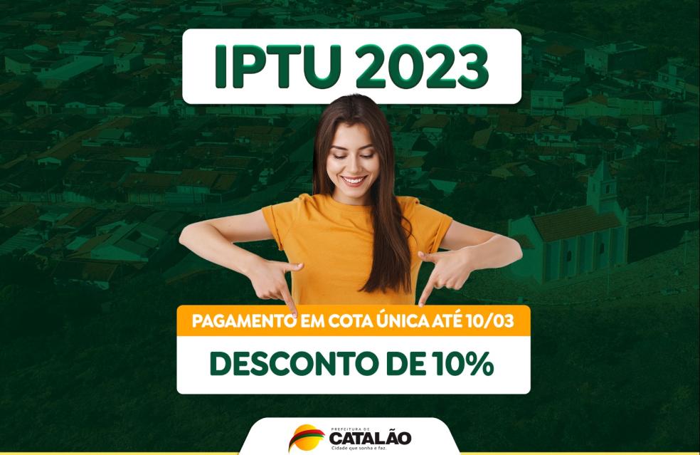 IPTU 2023: guias já estão disponíveis no site da Prefeitura de Catalão