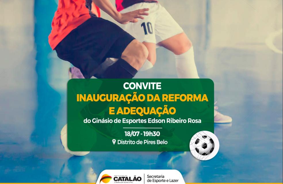 Pires Belo receberá, na segunda (18), o ginásio de esportes totalmente reformado