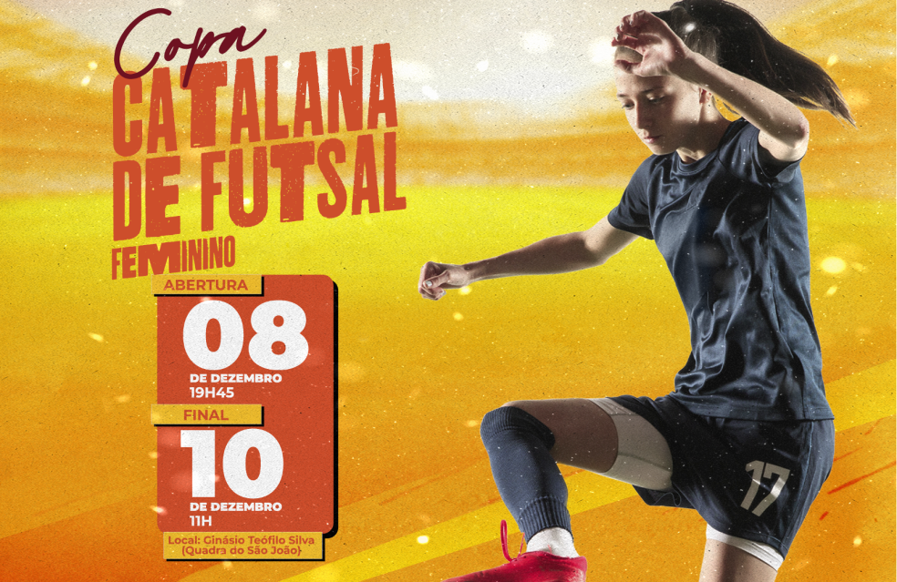 Copa Catalão de Futsal Feminino 2023 promete lotar o Ginásio de Esportes Teófilo Silva este fim de semana